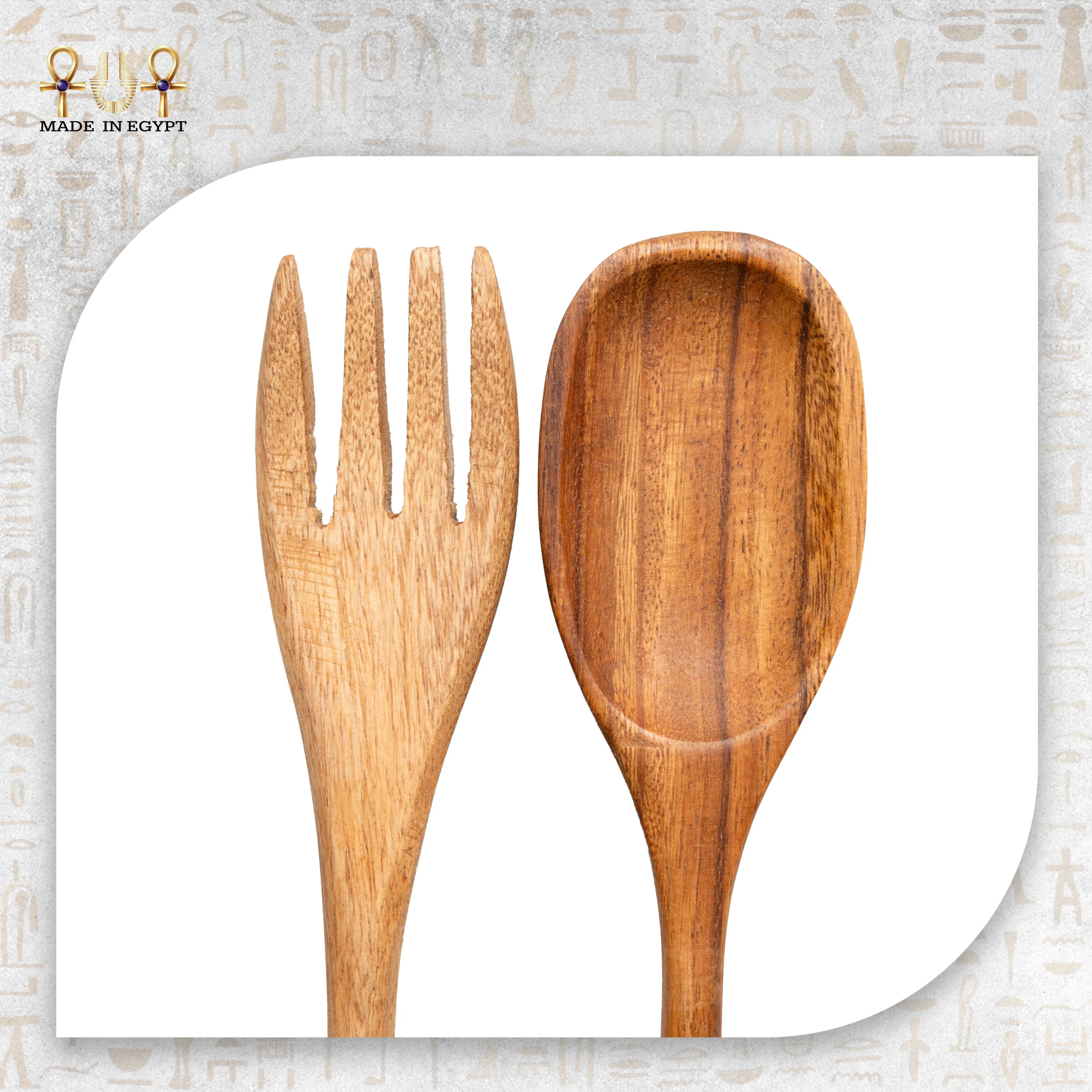 @27BWooden Salad Serving Set