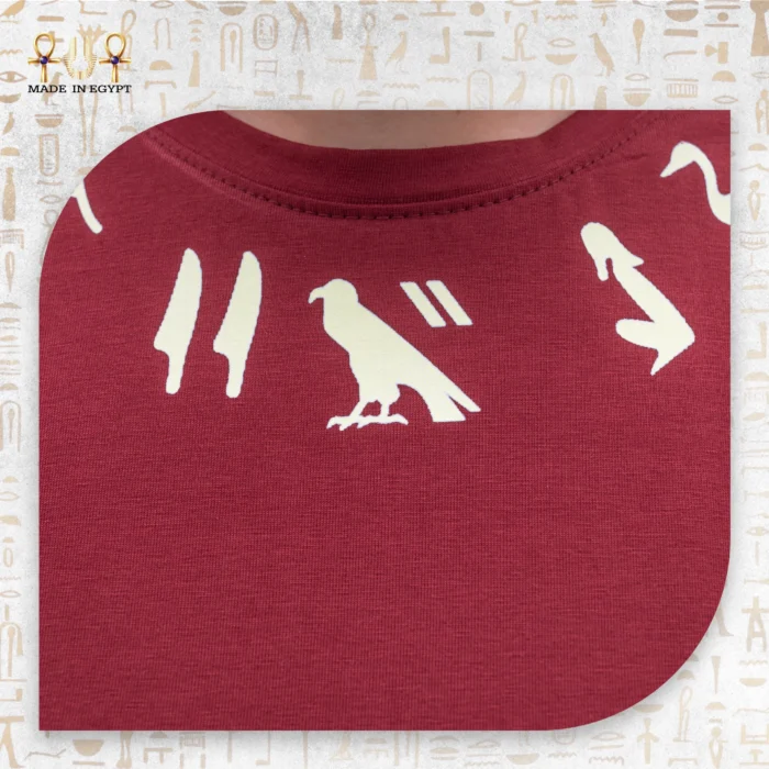 Anubis T-Shirt with Hieroglyphic Prints - Image 17