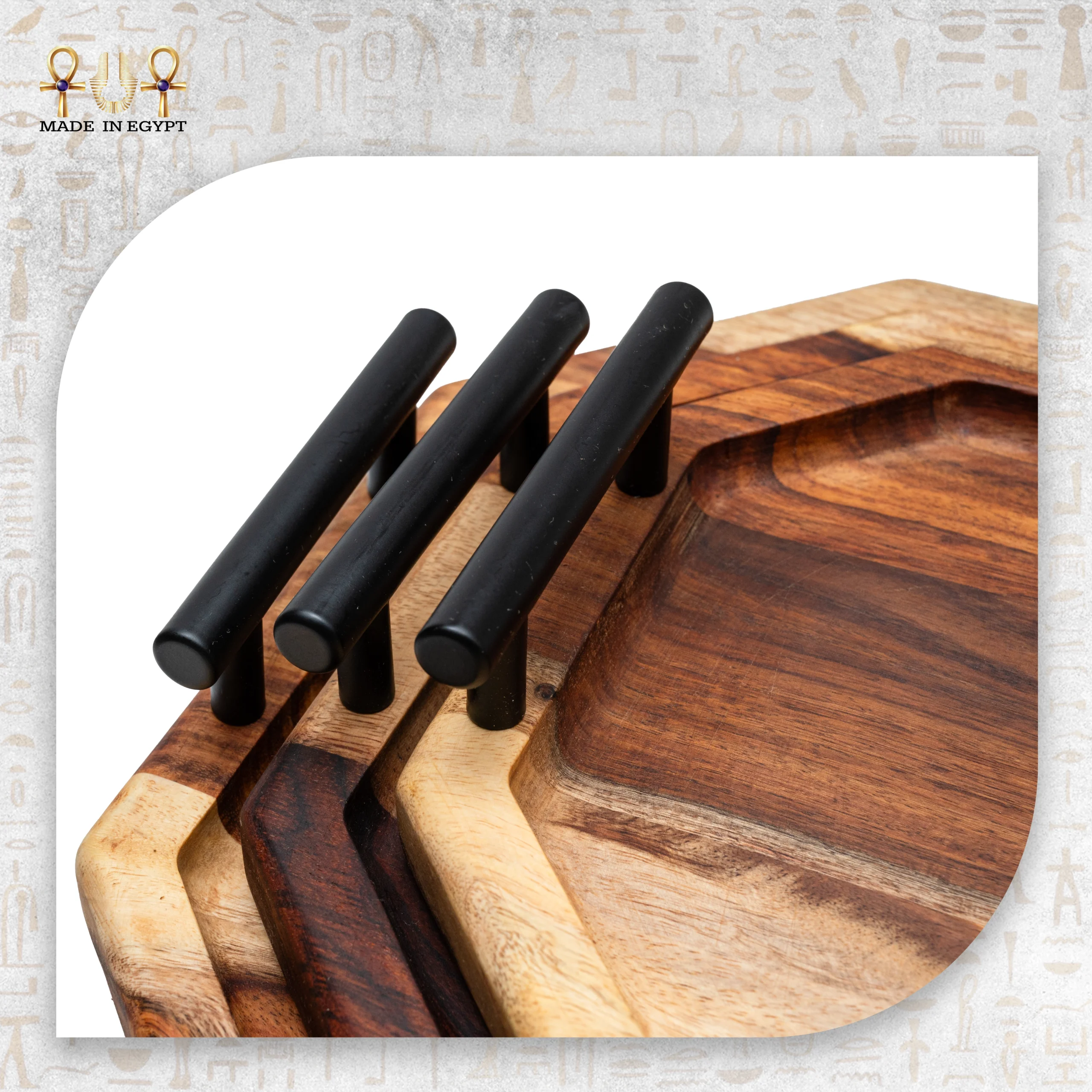 @30BWooden Serving Tray Set