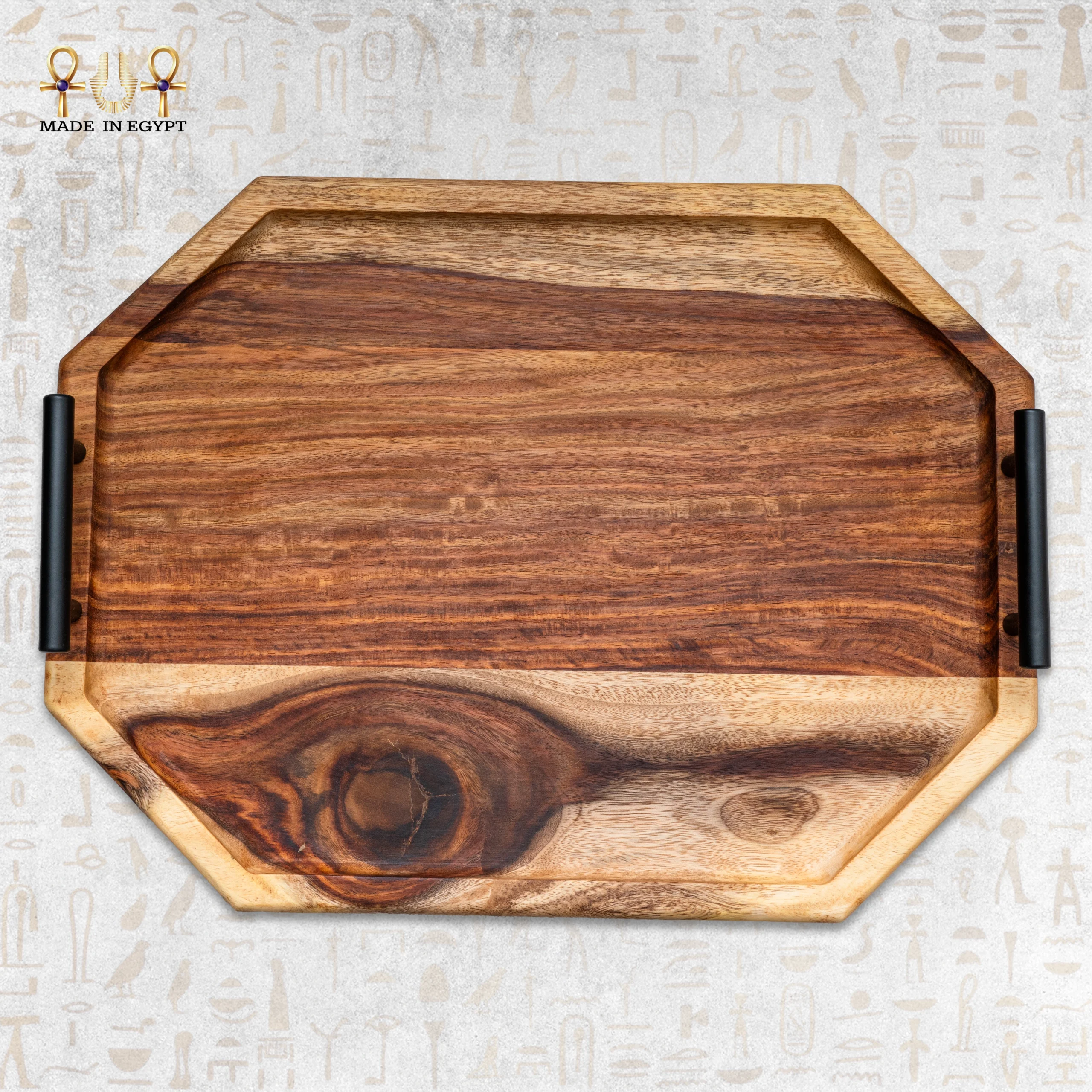 @30DWooden Serving Tray Set