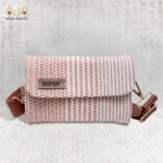 Terracotta Woven Shoulder Bag