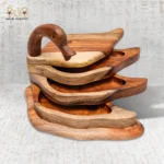 Wooden Duck Nut Bowl Set