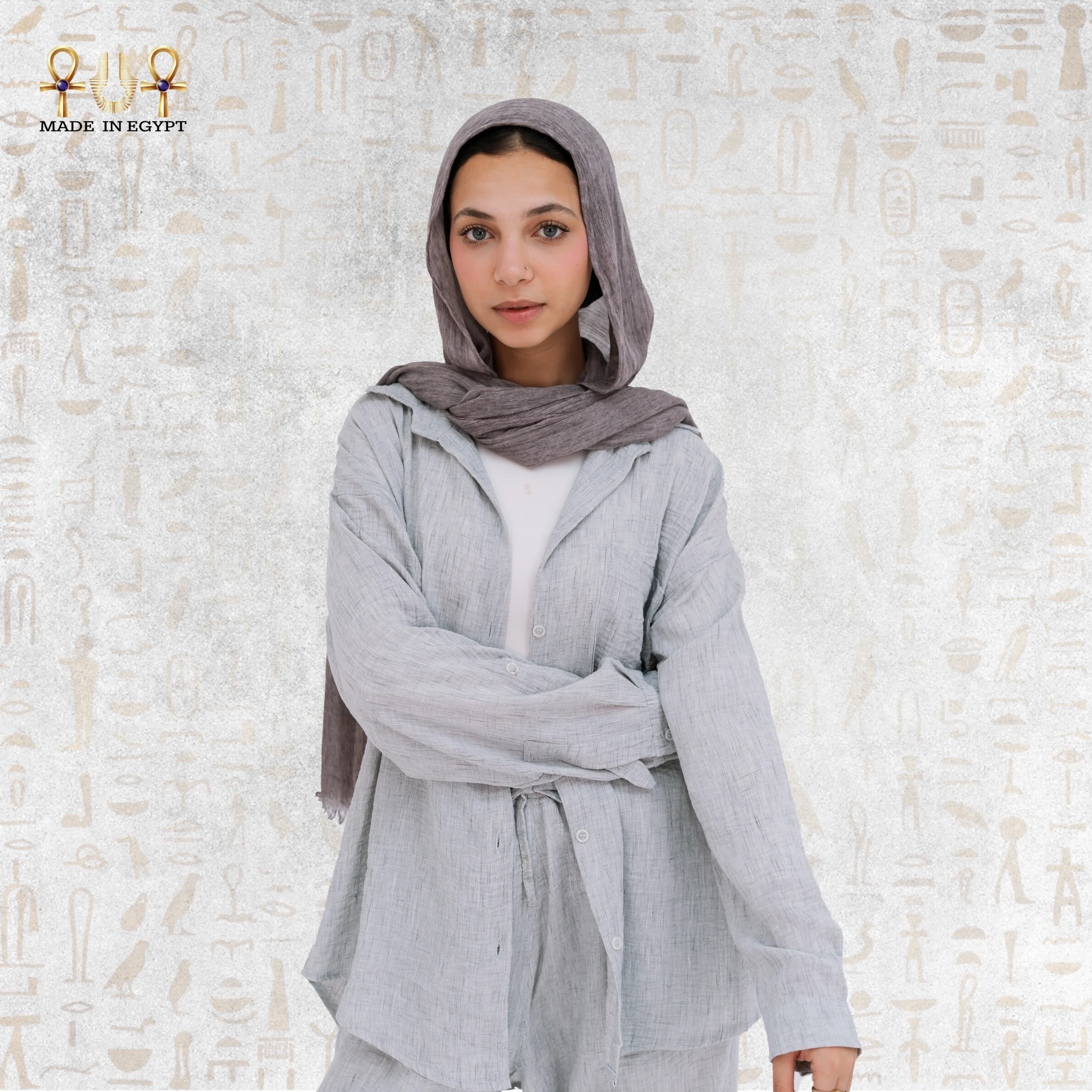 @3D Linen Breeze Set