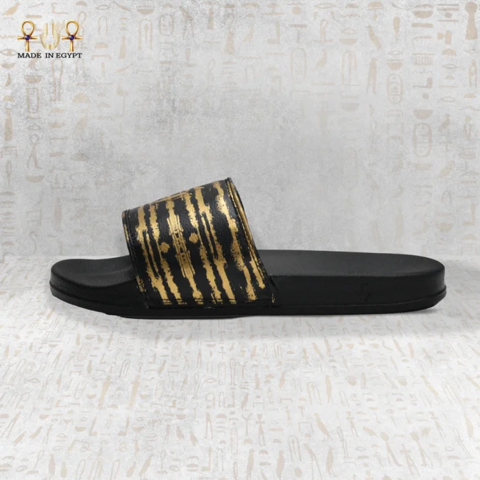 Stripe Gold Slides - Image 3