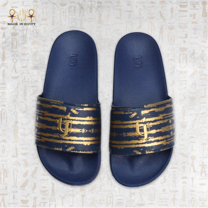 Stripe Gold Slides - Image 8