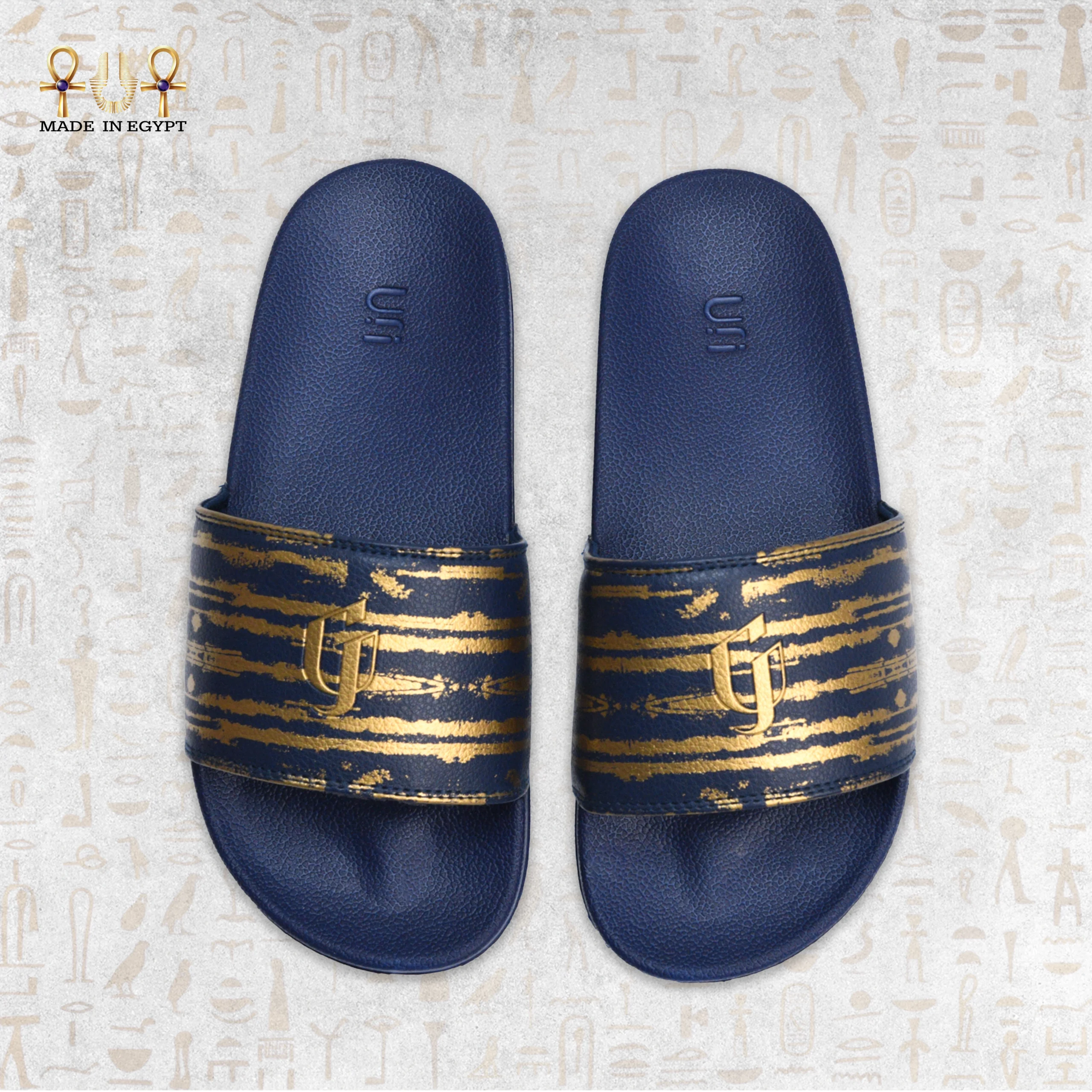 @4G Stripe Gold Slide