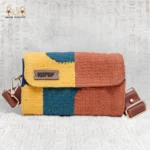 Color Block Handwoven Bag