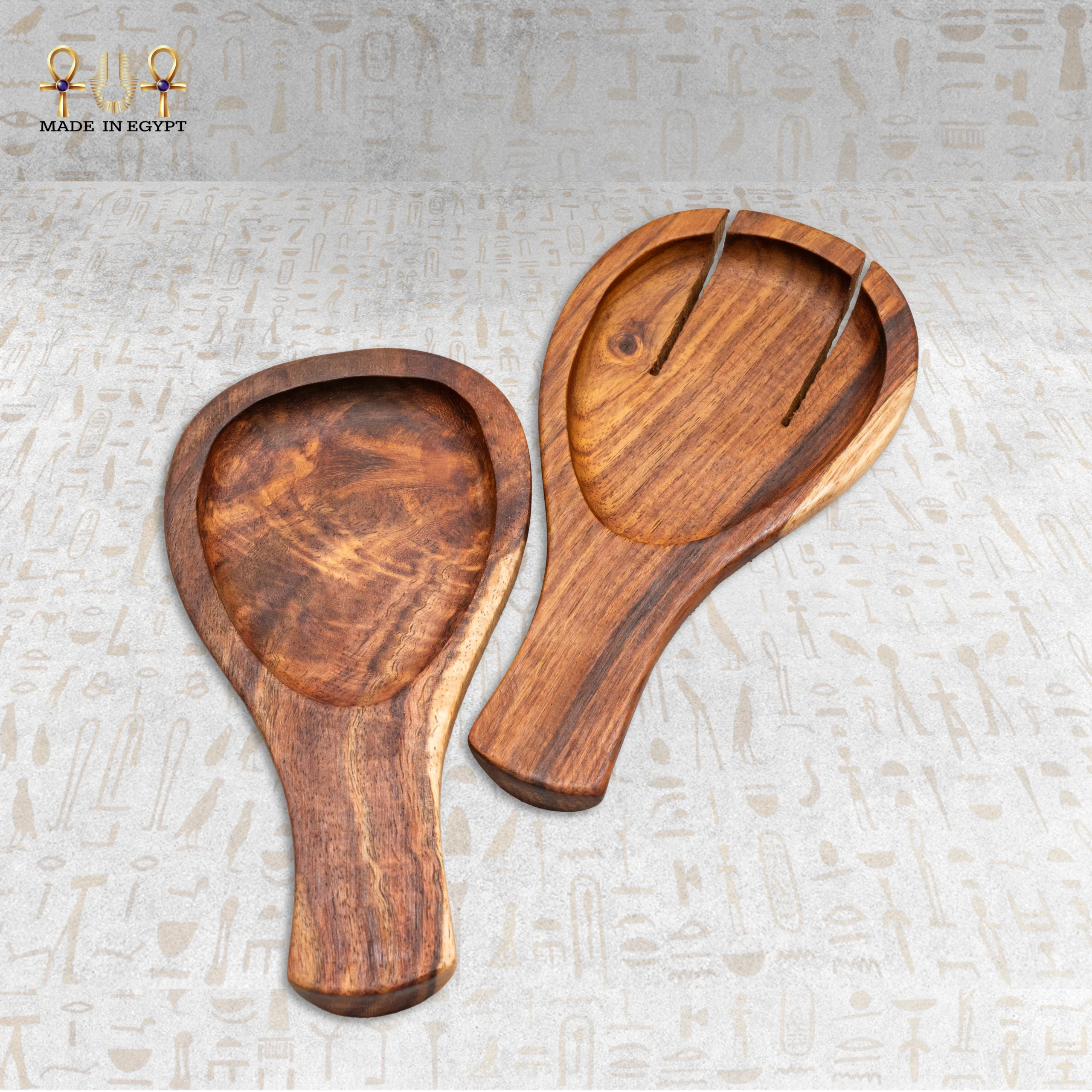 @8AWooden Salad Hands Set