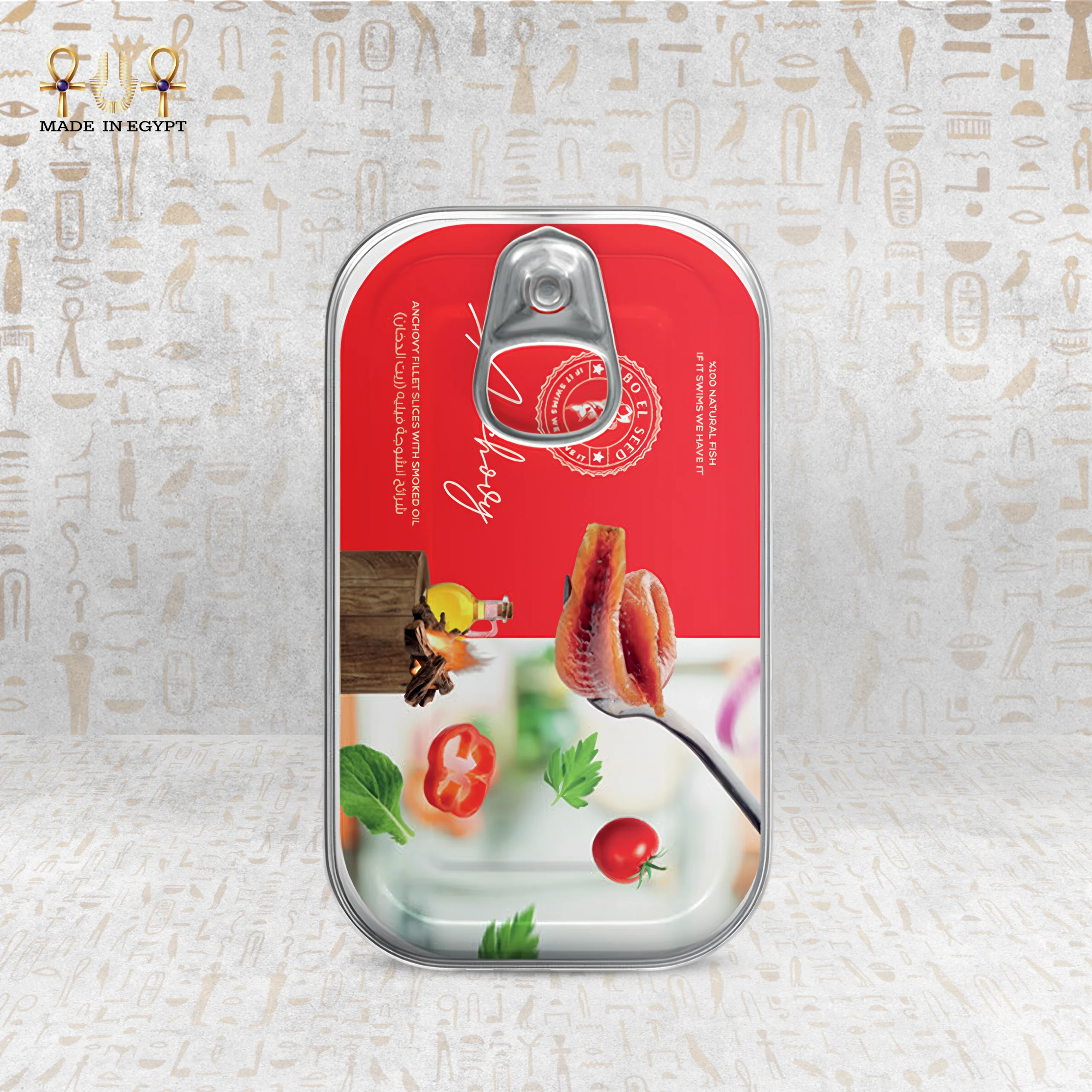 Anchovy Fillet Slics in Smoked Oil@17A