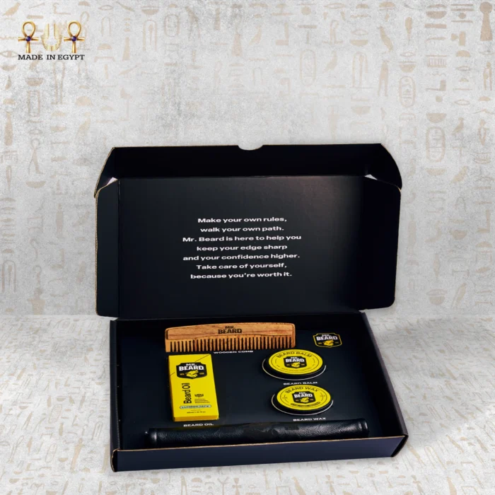 ⁦علبة العناية باللحية مع مشط⁩ - الصورة ⁦3⁩