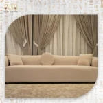 Beech Wood Sofa Set with Velvet Fabric