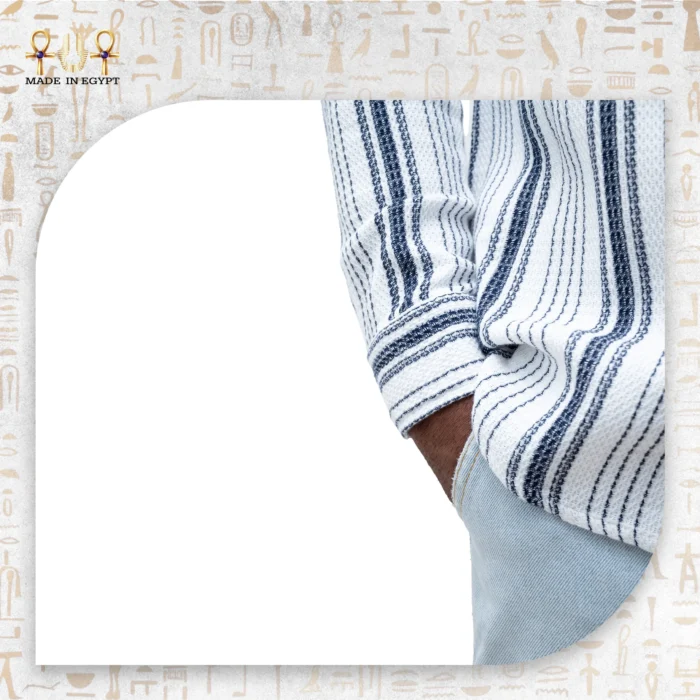 ⁦قميص كتان بيسكويت رجالي⁩ - الصورة ⁦6⁩