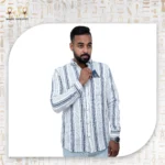 ⁦قميص كتان بيسكويت رجالي⁩ - الصورة ⁦3⁩