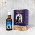 CairoCharm Hair Oil for Dry Hair with elegant packaging, featuring an Egyptian-inspired design and 50ml bottle.