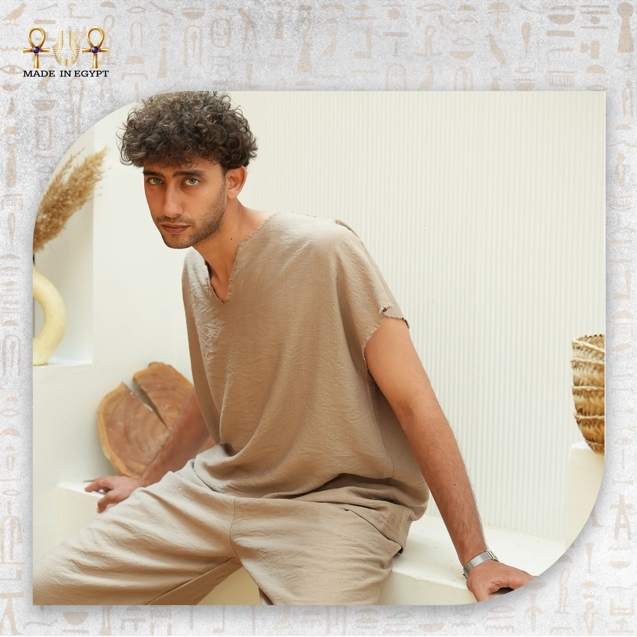 DESERT BREEZE LINEN UNISEX SET@3A