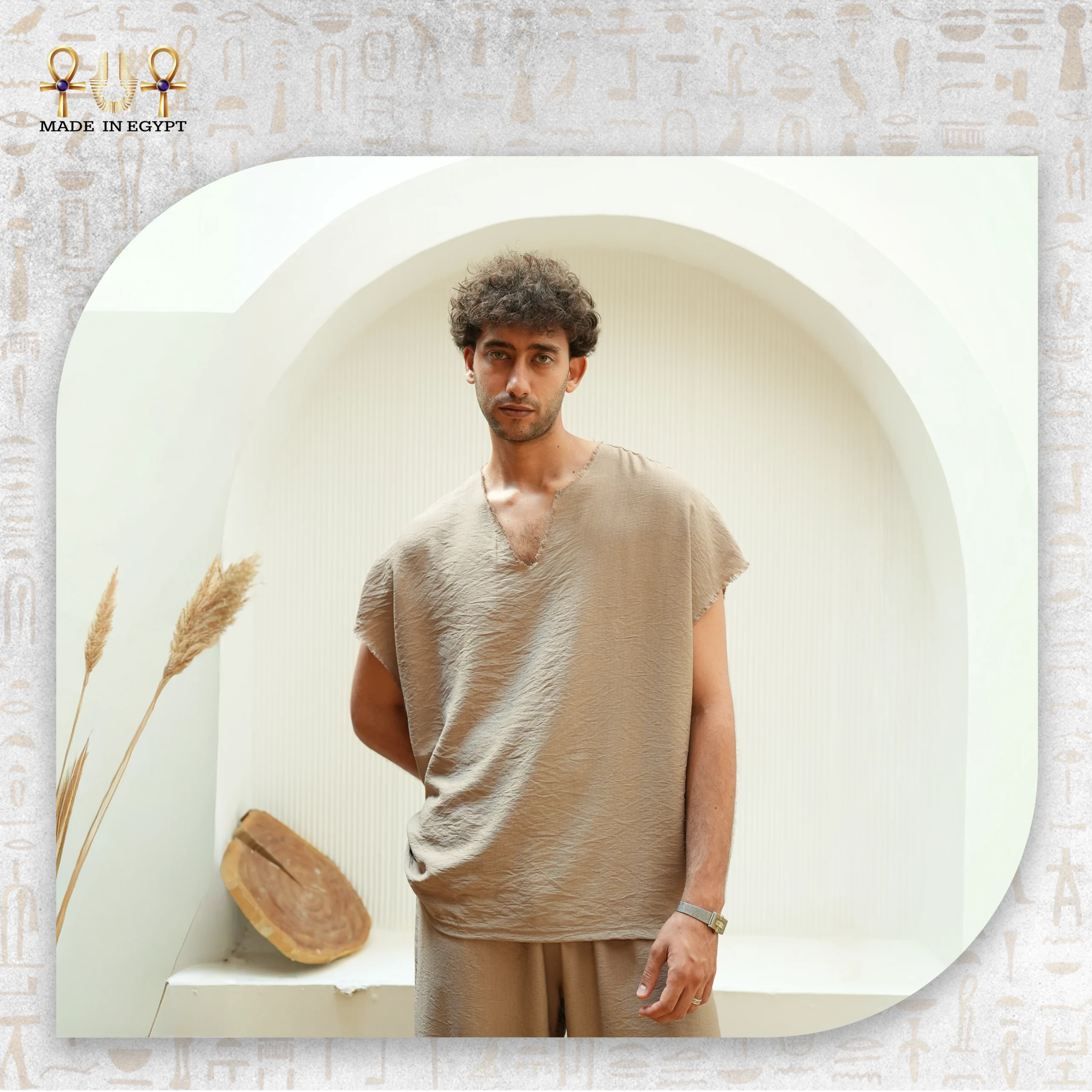 DESERT BREEZE LINEN UNISEX SET@3C