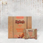 Front view of Haj Arafa Maamoul Dates box showing 12 pieces of traditional date-filled pastries.