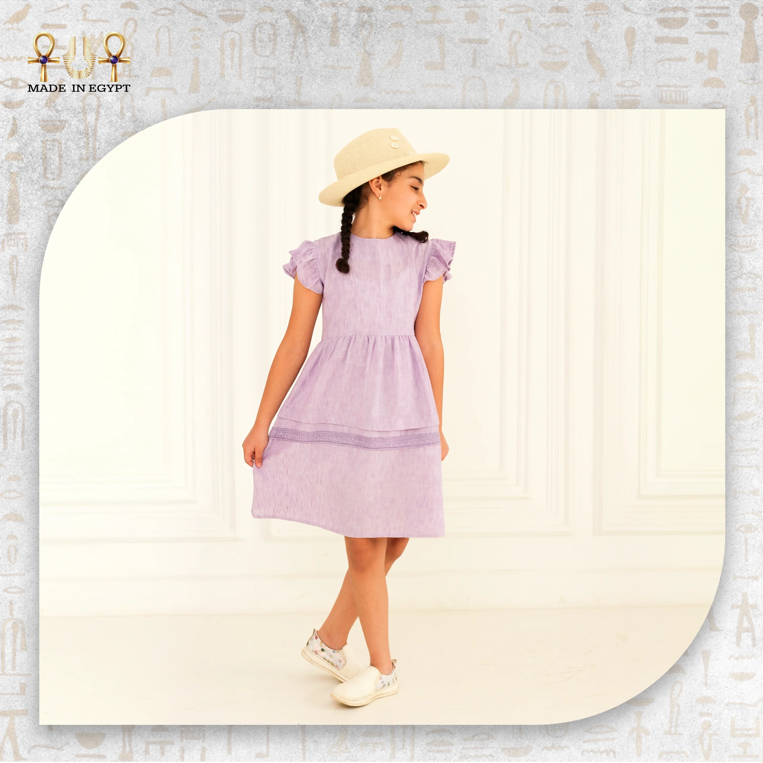 Girl Linen Dress@3G
