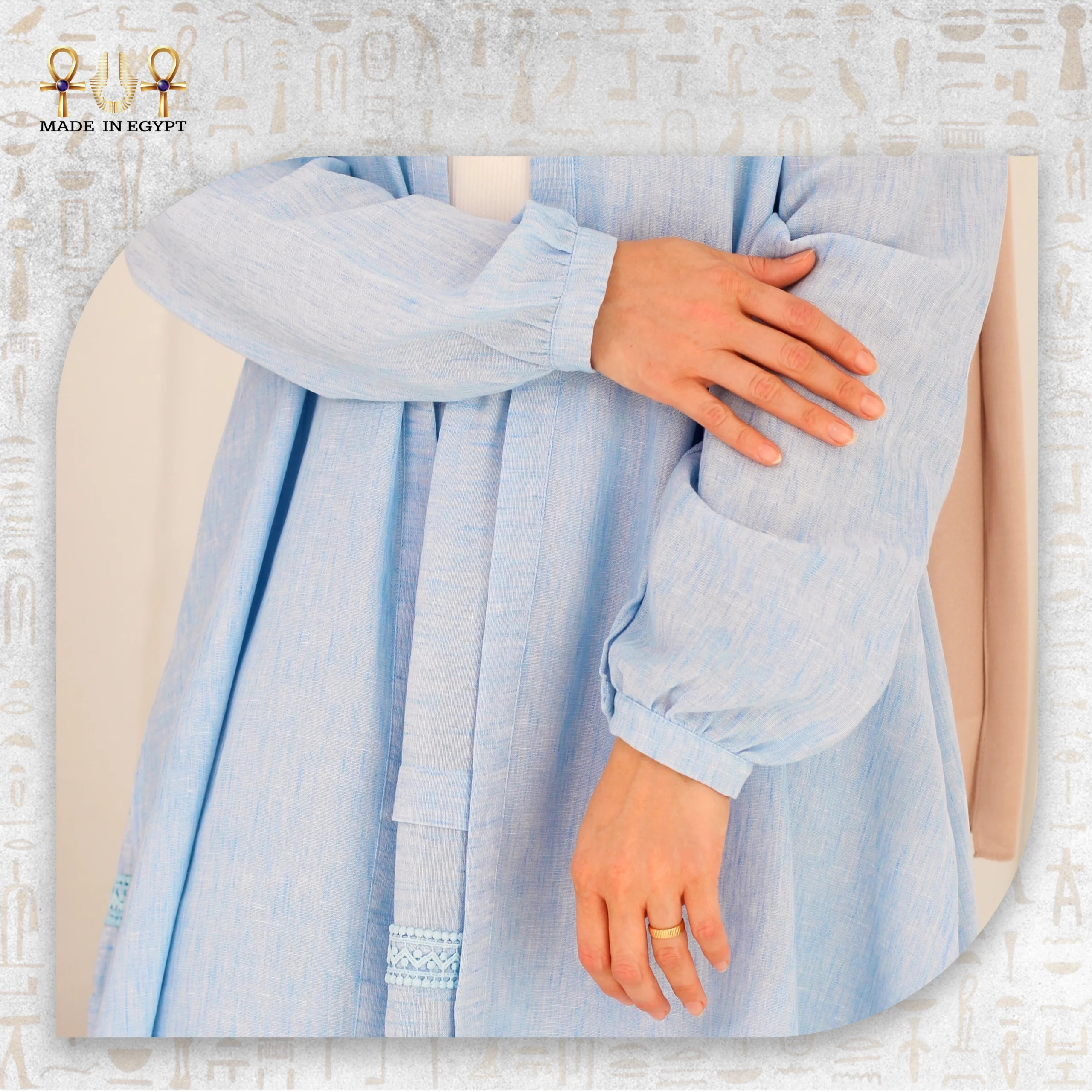 Linen Skirt&Linen Cardigan@2C