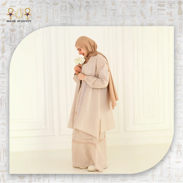 Linen Skirt & Linen Cardigan - Image 6