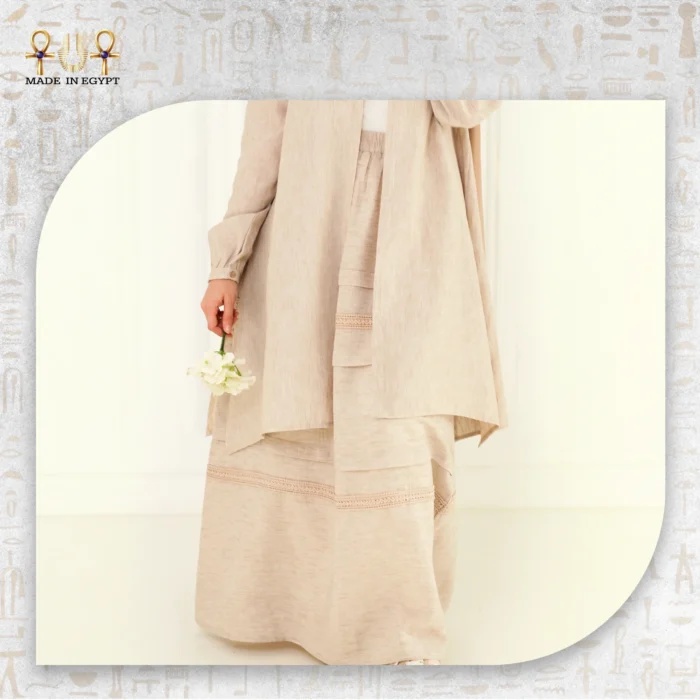 Linen Skirt & Linen Cardigan - Image 8