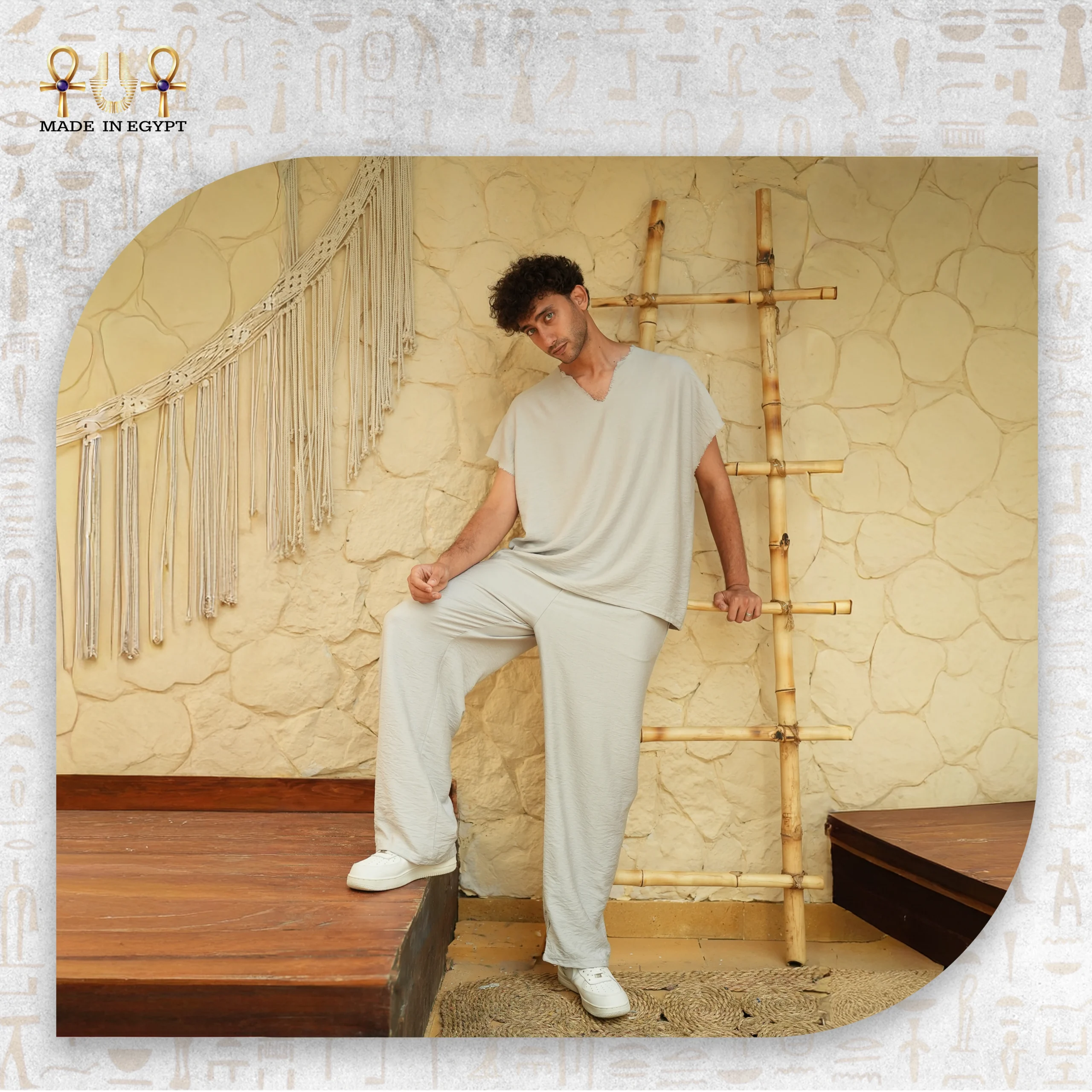 MOONLIGHT BREEZE LINEN UNISEX SET@2E