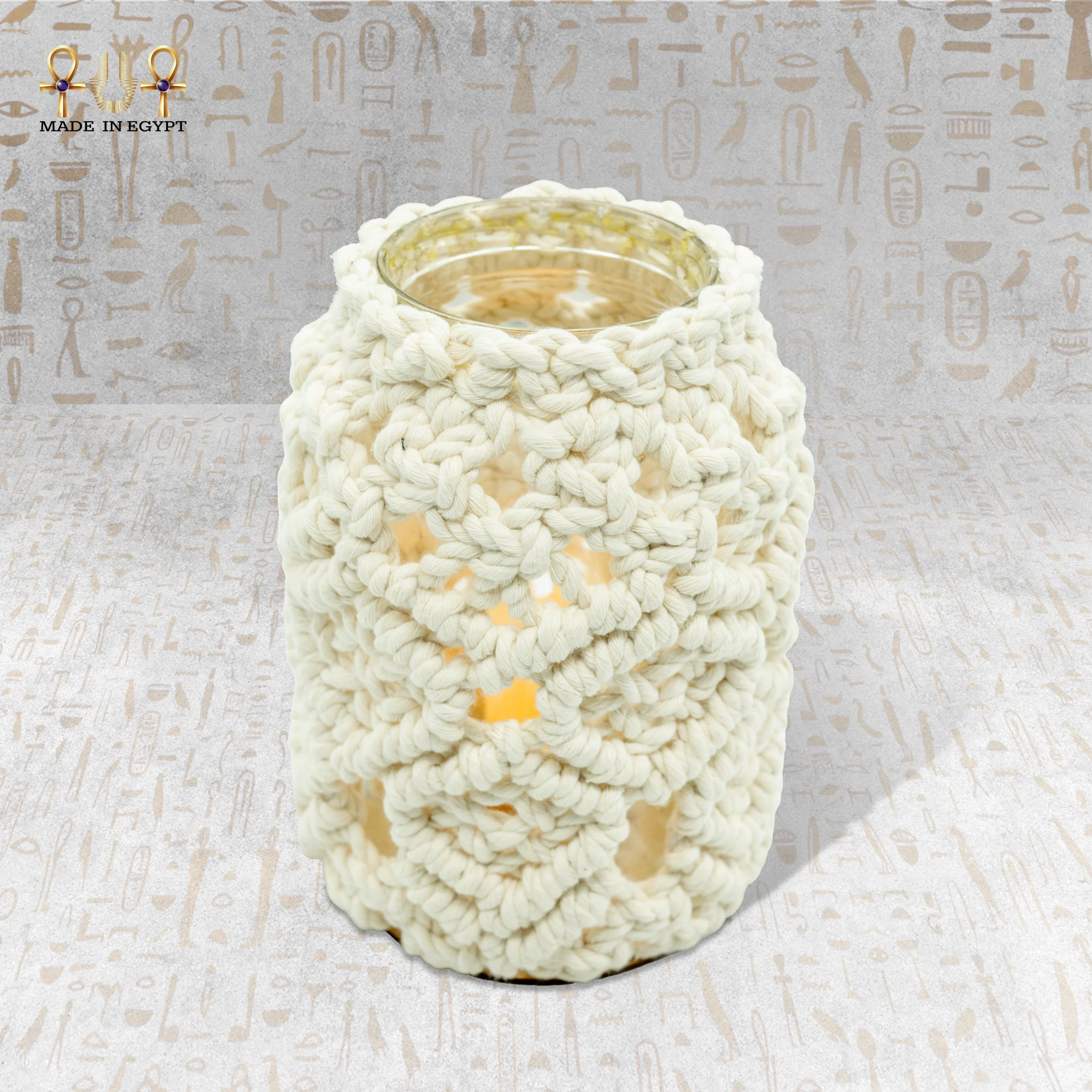 Macramأ© Harmony Candle@8B