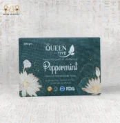 Peppermint Natural Handmade Soap by Queen Tiye - 100 gm - Chemicals Free