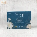 Queen Rocca Natural Handmade Soap packaging with blue design