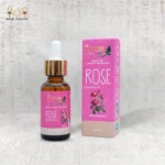 Rose Essential Oil 30ml bottle with pink packaging
