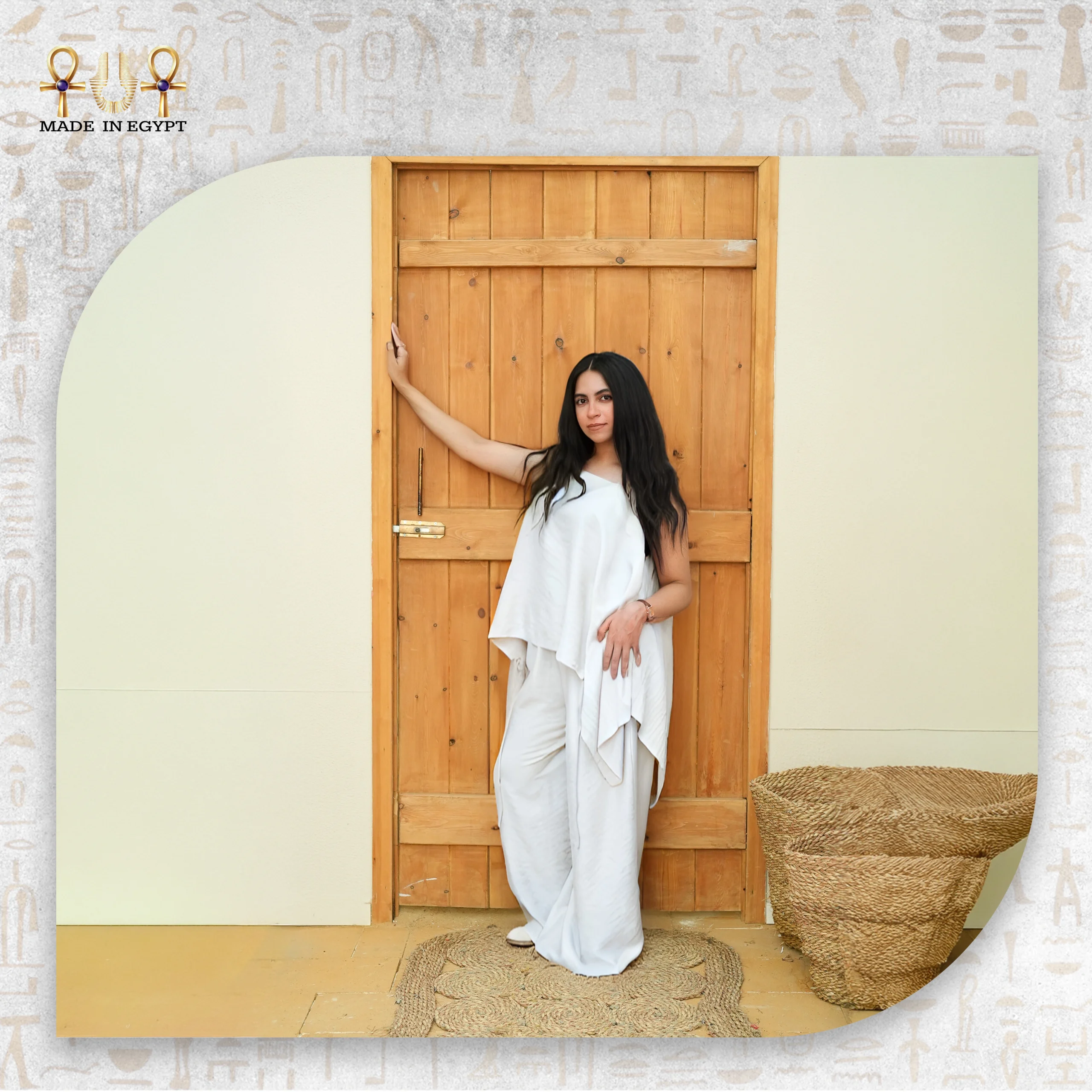 SILKY WHITE WOMAN CUT SET@1B