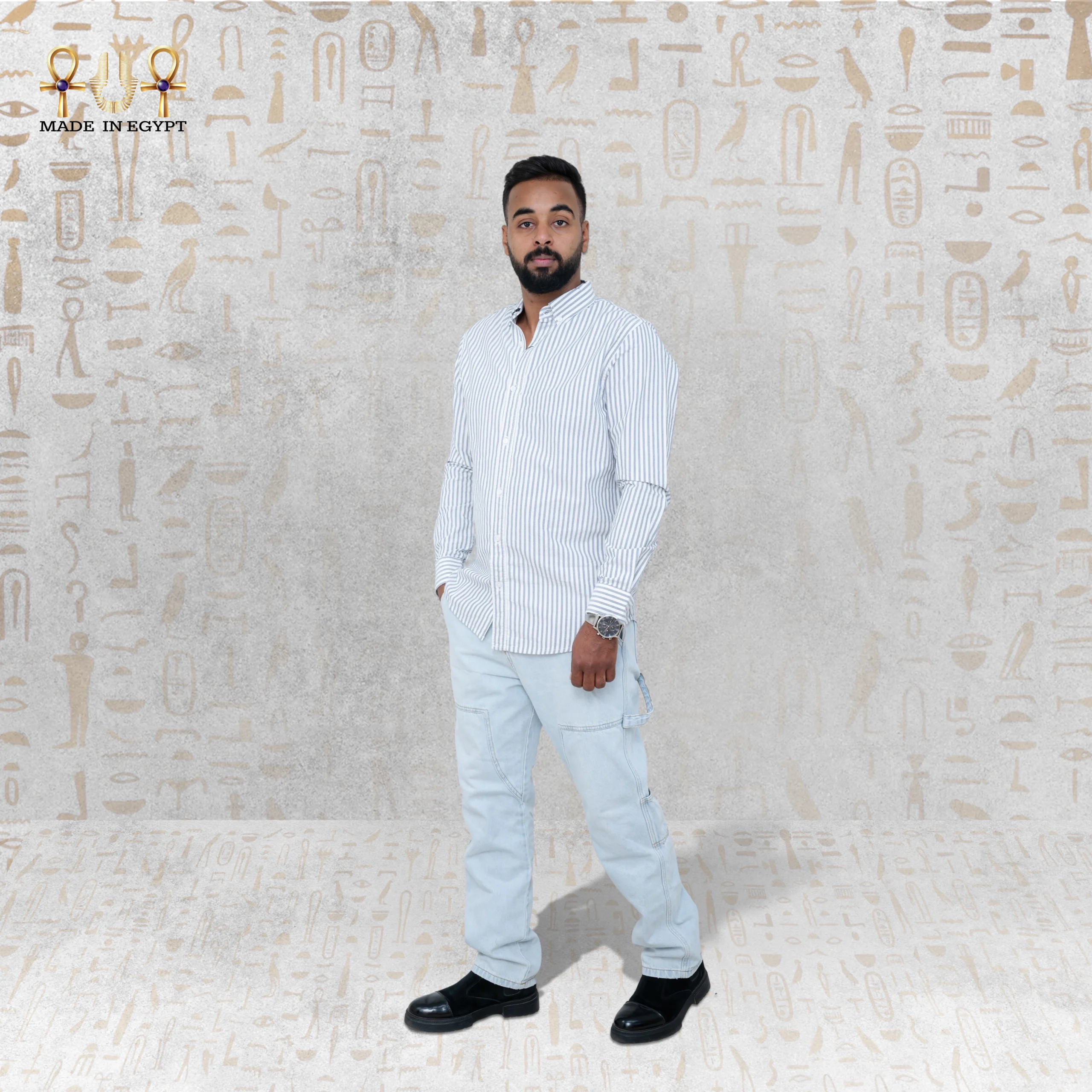 Striped Oxford Shirt-NB @20A