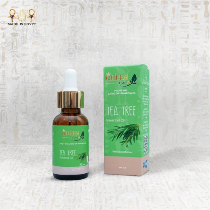 Queen Tea Tree Essential Oil 30ml bottle and packaging box