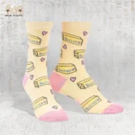 جوارب عالية للكاحل بتصميم الزبدة