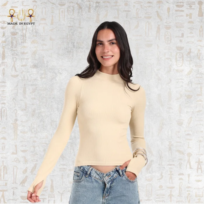 ⁦Thumb Grace Ribbed Top⁩ - الصورة ⁦5⁩