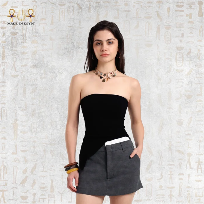 Asymmetry Rib Tube Top - Image 1