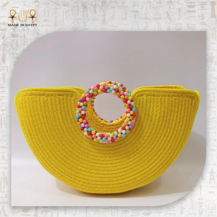 Beaded Half Moon Crochet Bag - Image 5