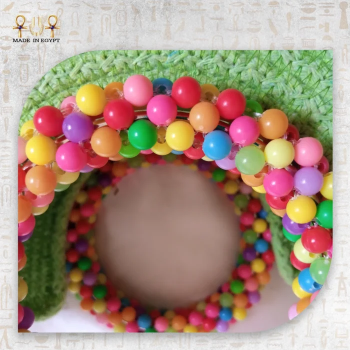 Beaded Half Moon Crochet Bag - Image 4