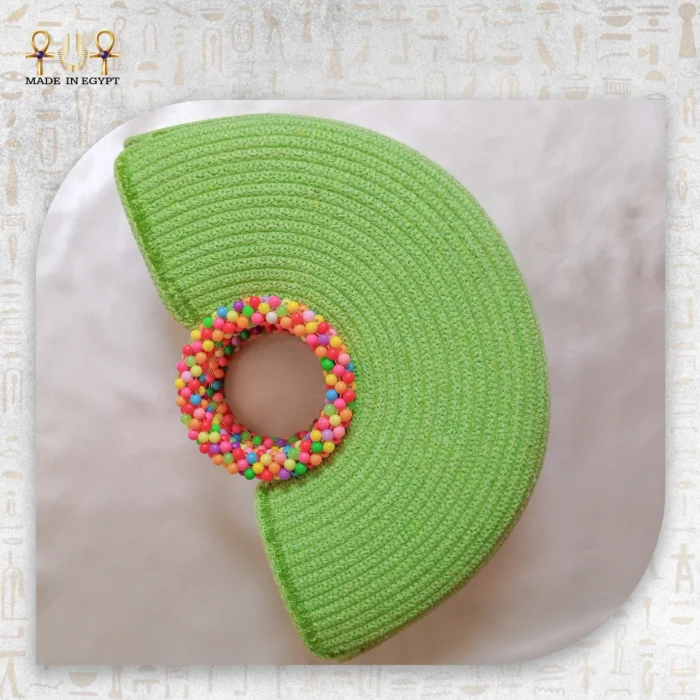 Beaded Half Moon Crochet Bag - Image 3