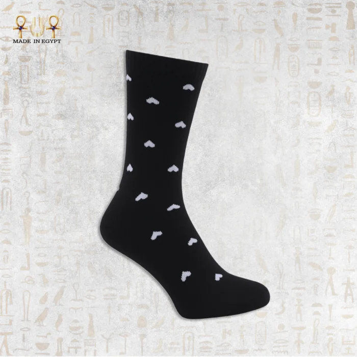 ⁦تصميم قلب من القطن للكاحل العالي⁩ - الصورة ⁦5⁩