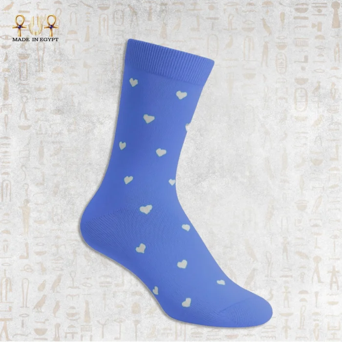 ⁦تصميم قلب من القطن للكاحل العالي⁩ - الصورة ⁦4⁩