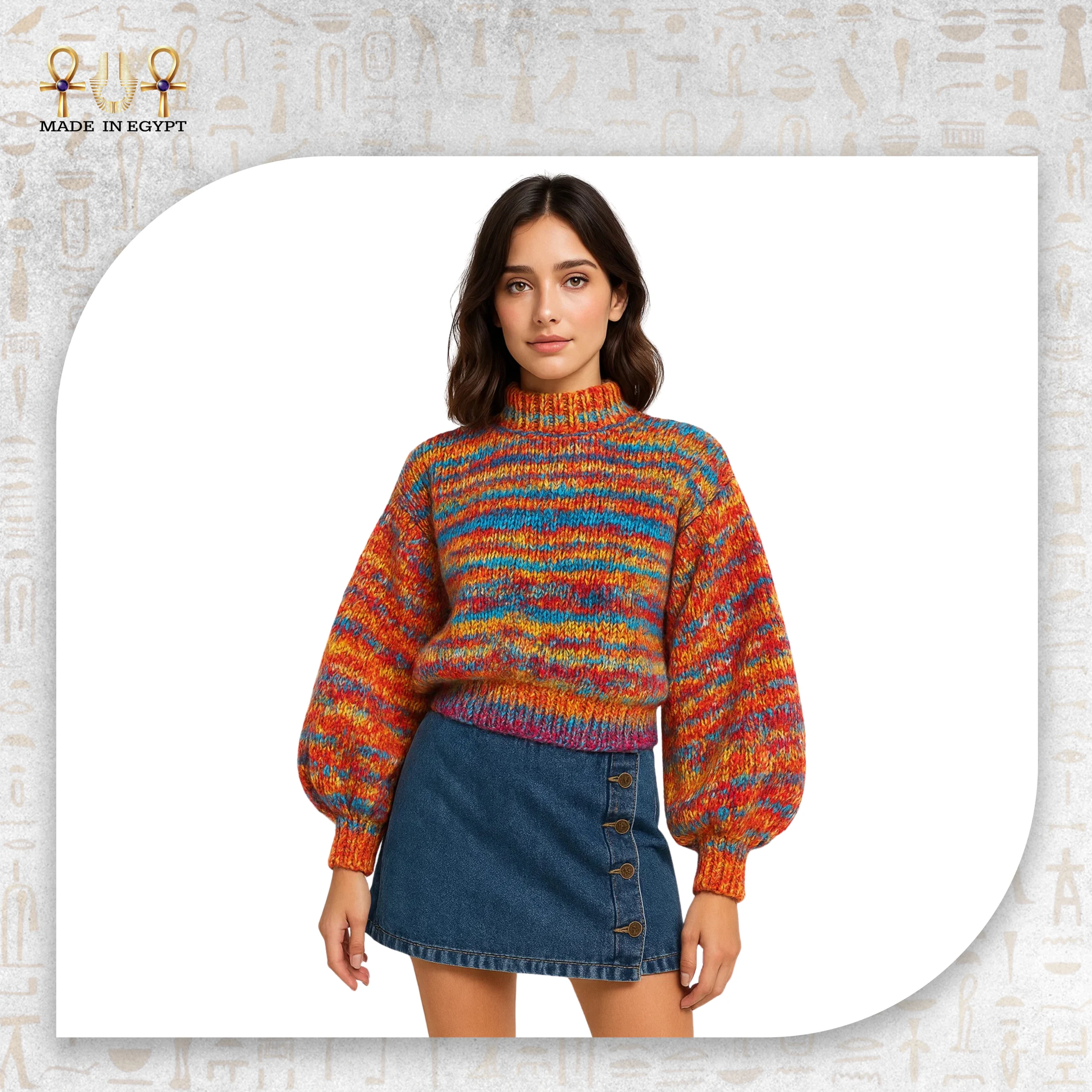 @18a_ Sunset Hues Knit Sweater_