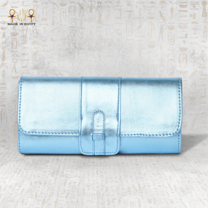 Gigi Luxe Leather Clutch - Image 15