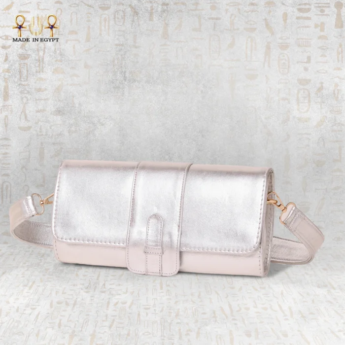 Gigi Luxe Leather Clutch - Image 11