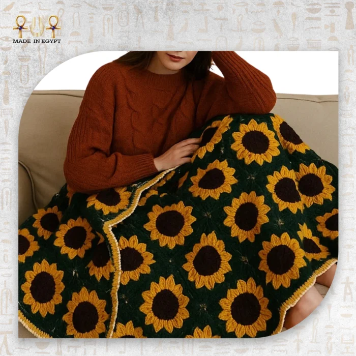 بطانية صن شاين بلوم الكروشيه - Image 1