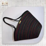 ⁦شنطة كتف قش مخططة⁩ - الصورة ⁦2⁩