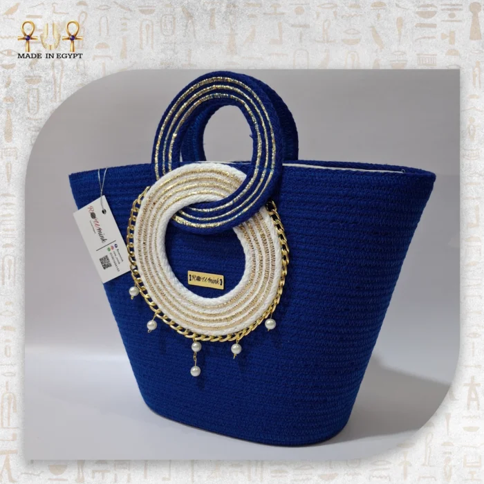 Royal Navy Straw Bag - Image 1