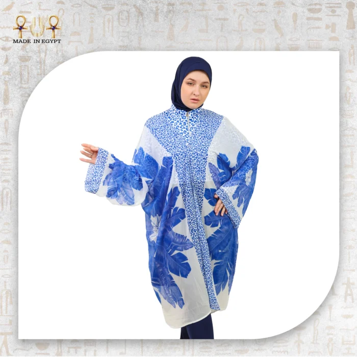 Blue Tropic Modest Swimwear Set - Image 7