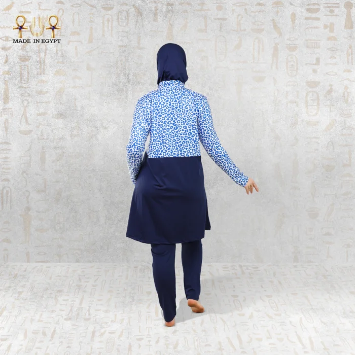 Blue Tropic Modest Swimwear Set - Image 6