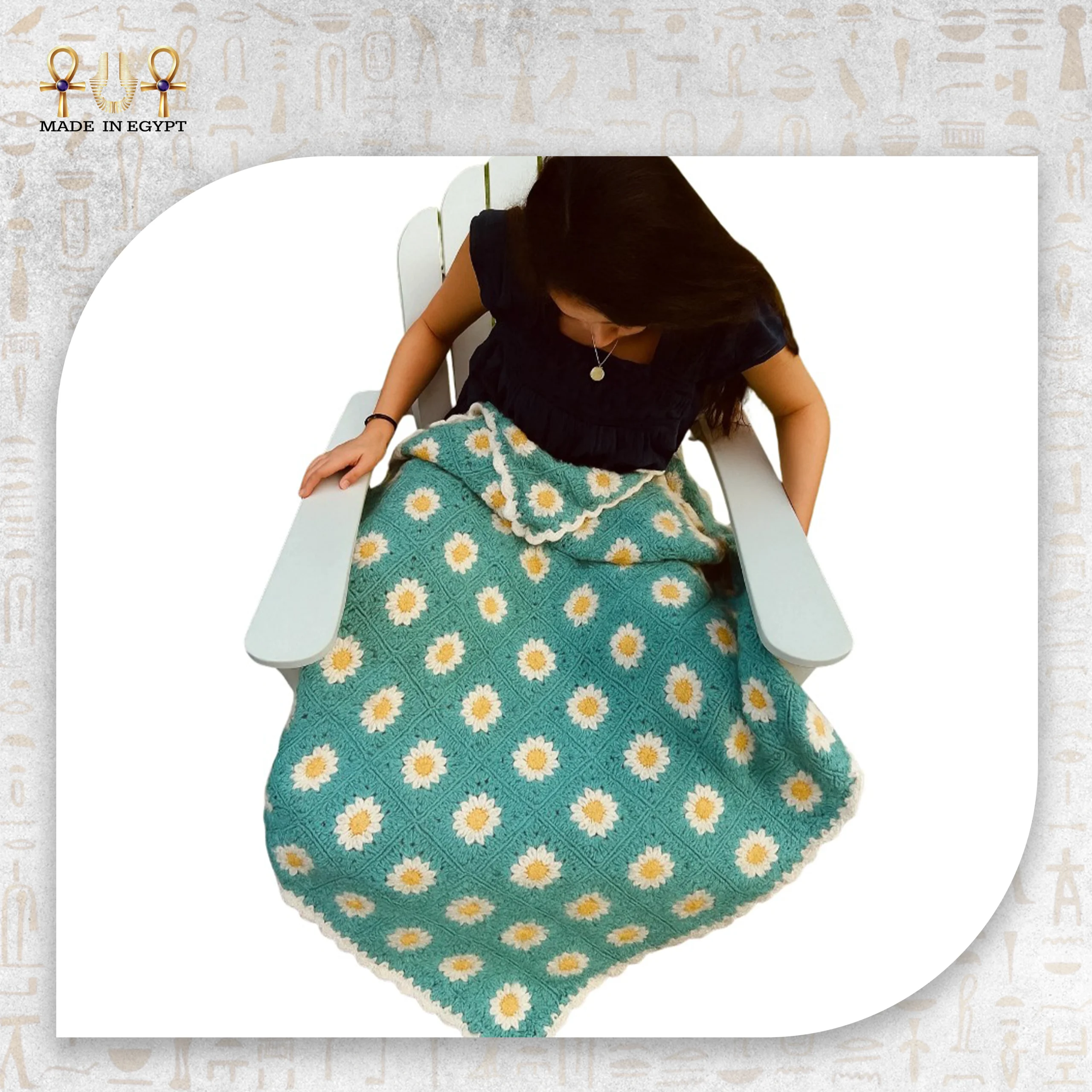 @4b_ Daisy Bloom Blanket_